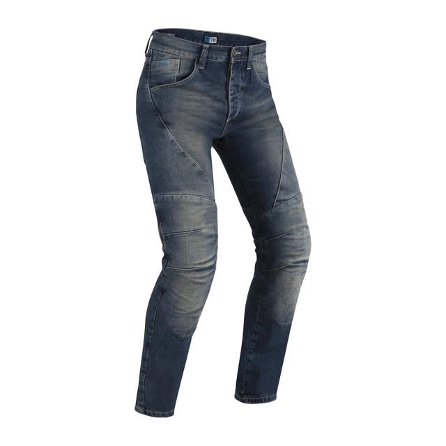 Pánske moto jeansy PMJ Dallas CE - modrá - modrá