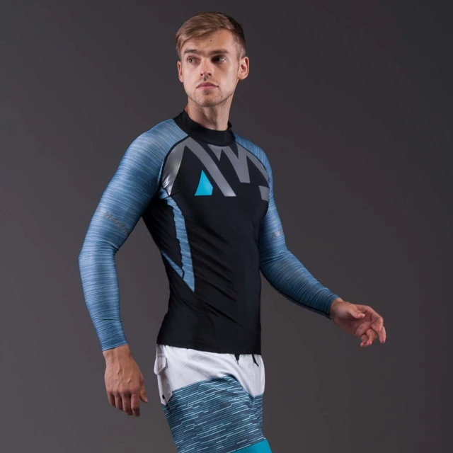 Pánske tričko pre vodné športy Aqua Marina Division - šedá