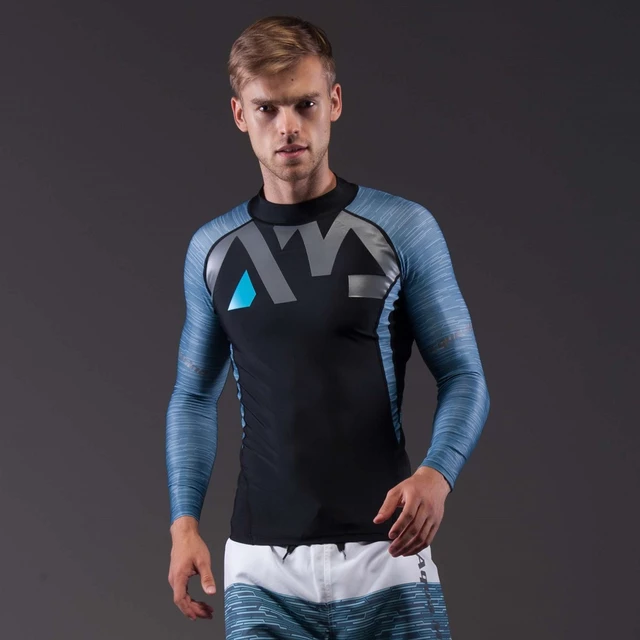 Pánske tričko pre vodné športy Aqua Marina Division - šedá