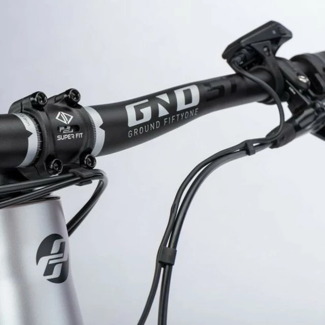 Celoodpružený elektrobicykel Ghost E-ASX 130 Universal B750 29"/27.5" - Light Grey/Red