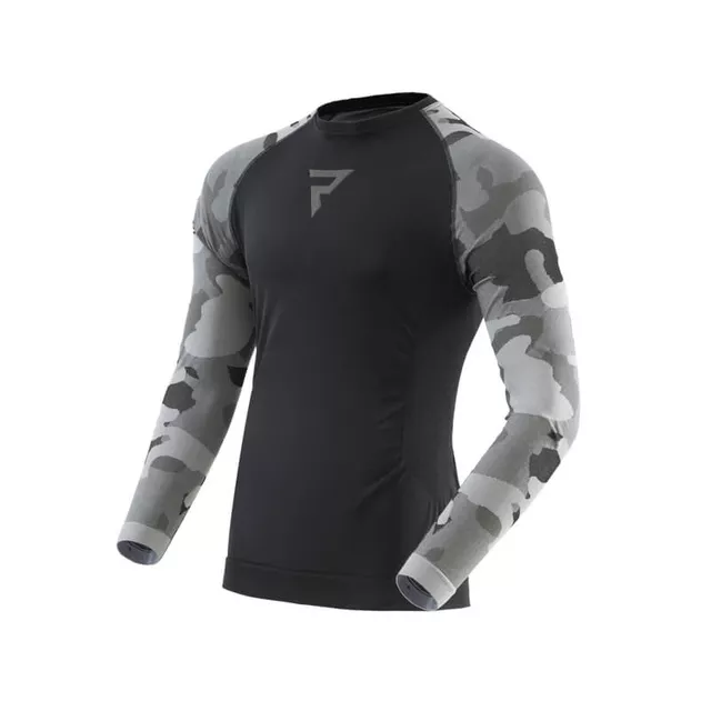 Moto thermo tričko Rebelhorn Freeze II Jersey - čierna - čierna-kamufláž