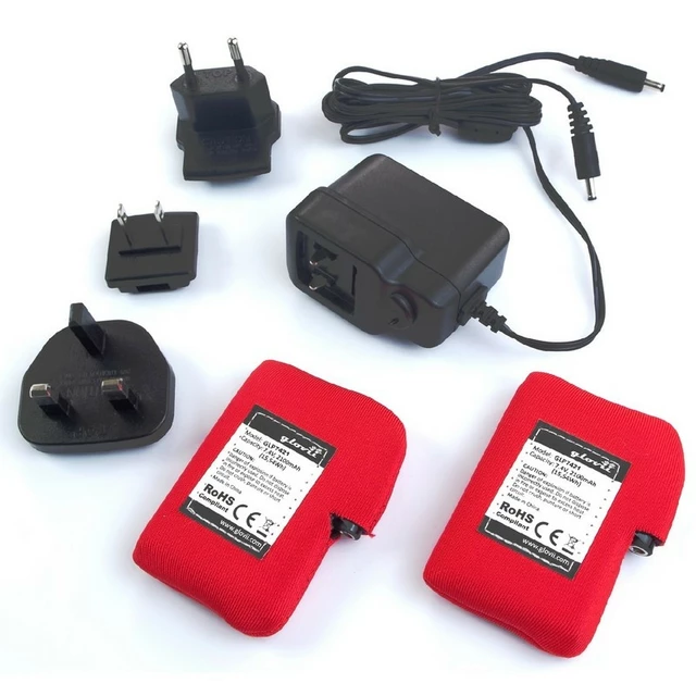 Kožené vyhrievané lyžiarske a moto rukavice Glovii GS5 2x2100 mAh