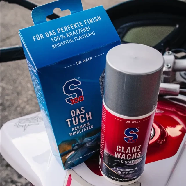 Vosk na motocykle v spreji S100 Glanz-Wachs Spray 250 ml