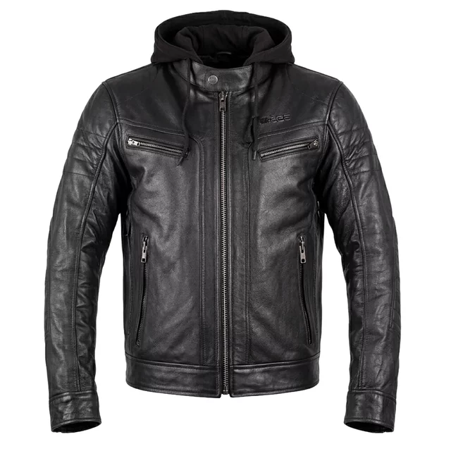 Kožená moto bunda W-TEC Murayo II - čierna
