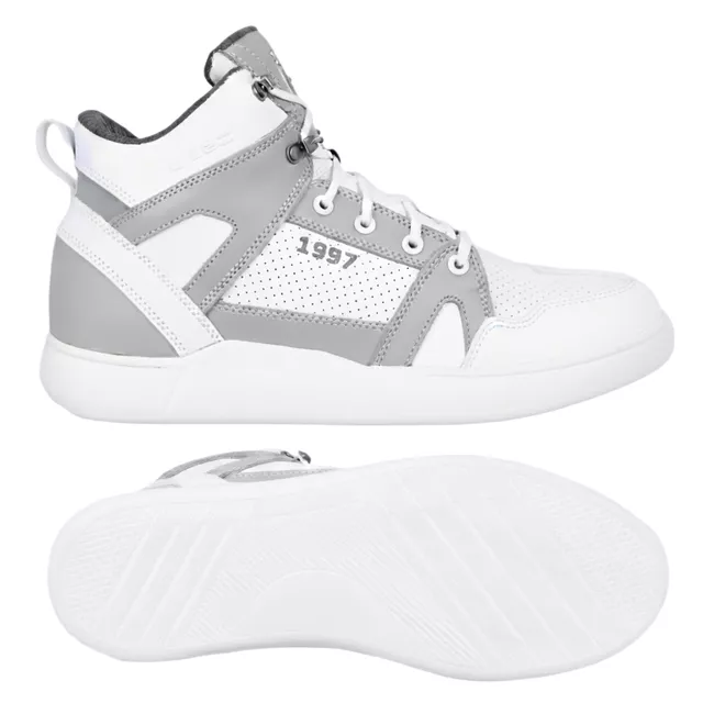 Moto topánky W-TEC Arimes - bielo-šedá