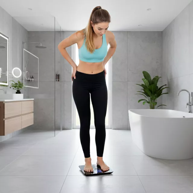 Inteligentná osobná váha inSPORTline Syncale 100 - čierna