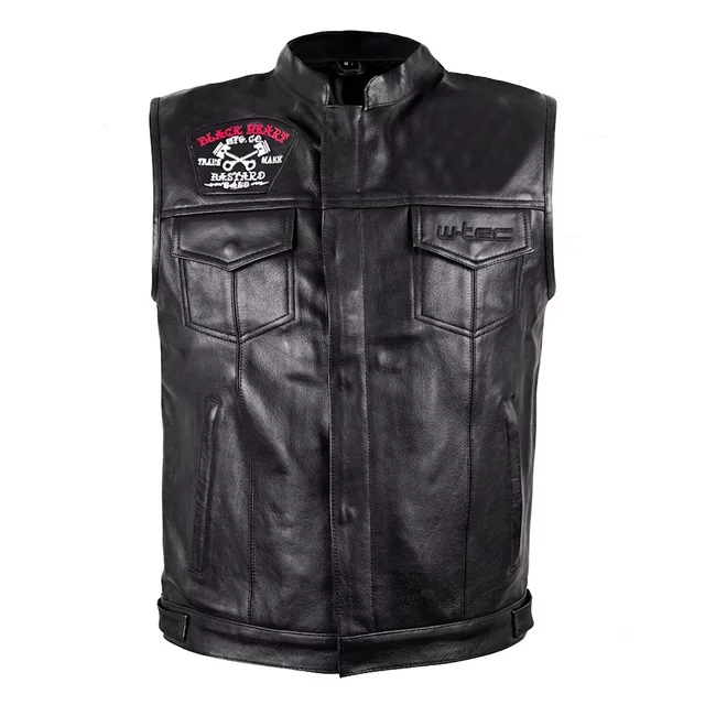 Moto vesta W-TEC Black Heart Rumbler II - čierna