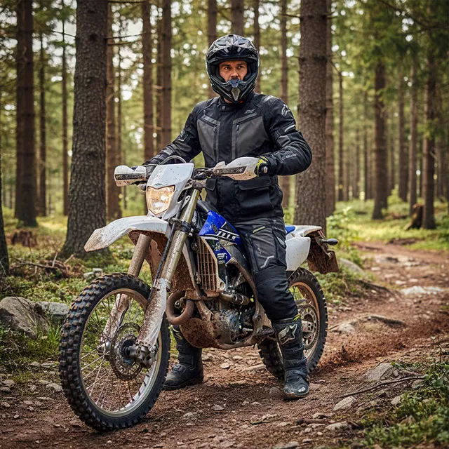 Moto nohavice W-TEC Daimick - čierno-šedá