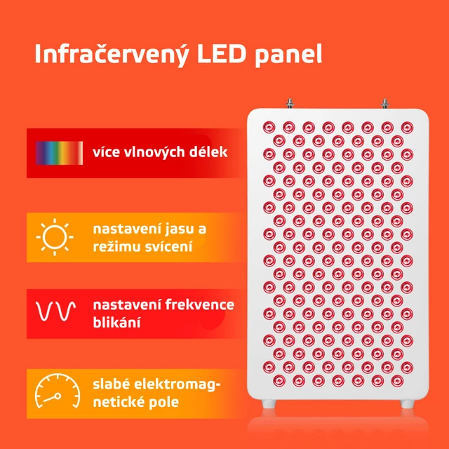 Infračervený LED panel inSPORTline Katuni - 60 LED - čierna