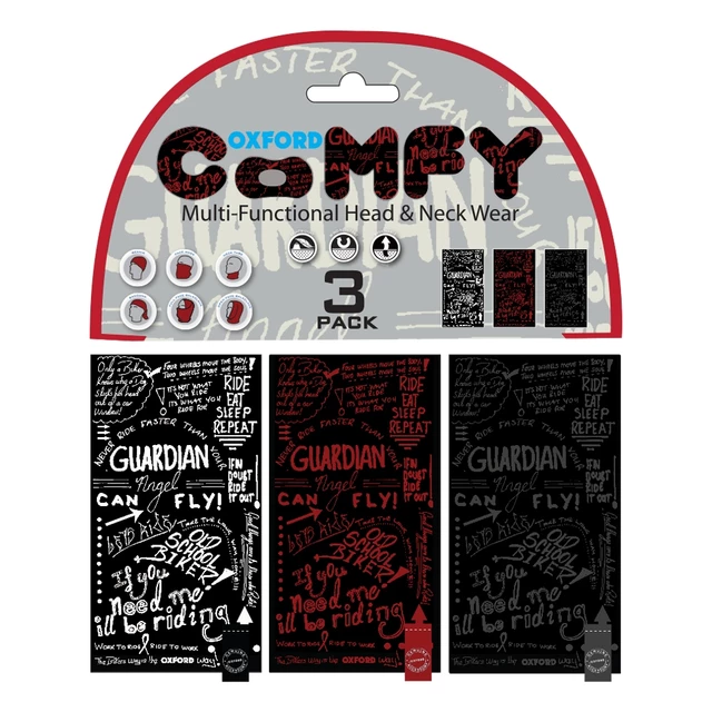 Univerzálny multifunkčný nákrčník Oxford Comfy 3-pack - camo