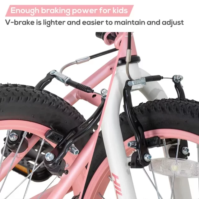 Juniorský horský bicykel Hiland Climber Rigid 20" • 120-145 cm - ružová