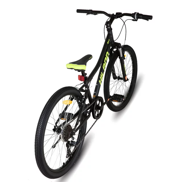 Juniorský horský bicykel Hiland Climber 24" • 125-150 cm - čierna