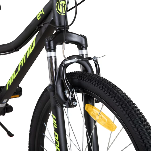 Juniorský horský bicykel Hiland Climber 24" • 125-150 cm - čierna