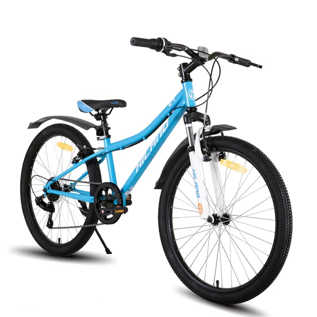 Juniorský horský bicykel Hiland Climber 24" • 125-150 cm - čierna