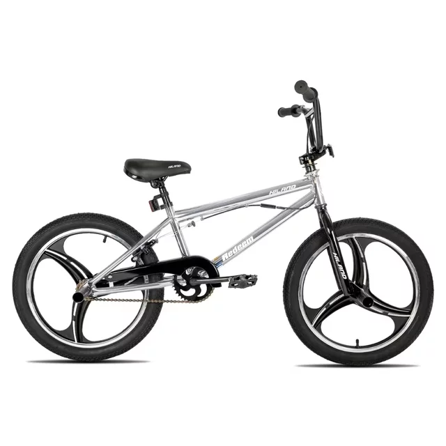 BMX bicykel Hiland Redeem Ultimate 20" - strieborná