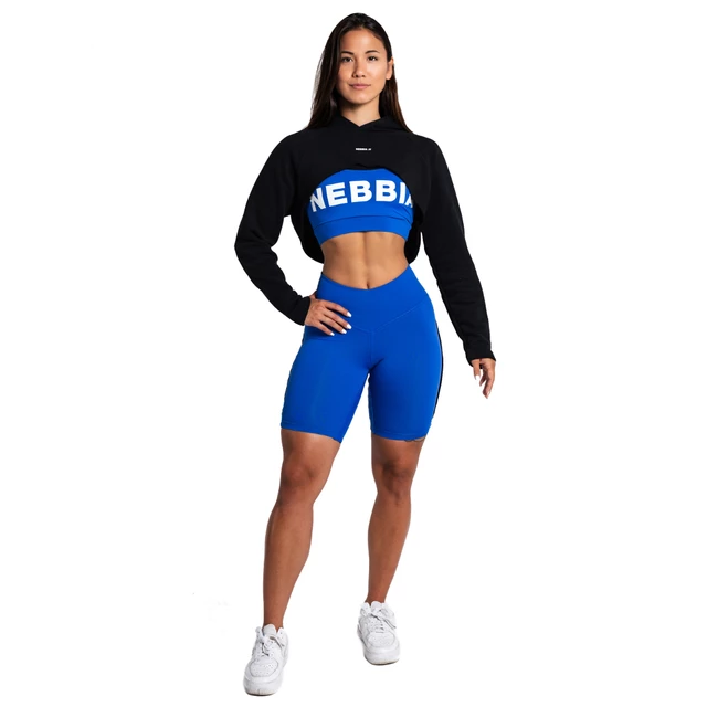 Crop mikina s kapucňou Nebbia GYM TIME 259 - light purple