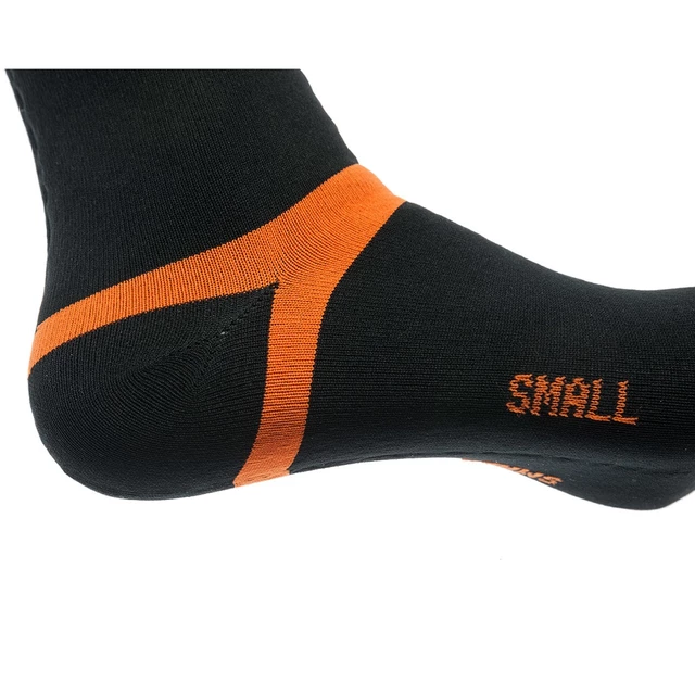 Nepremokavé merino ponožky DexShell Hytherm PRO - Tangelo Red Stripe