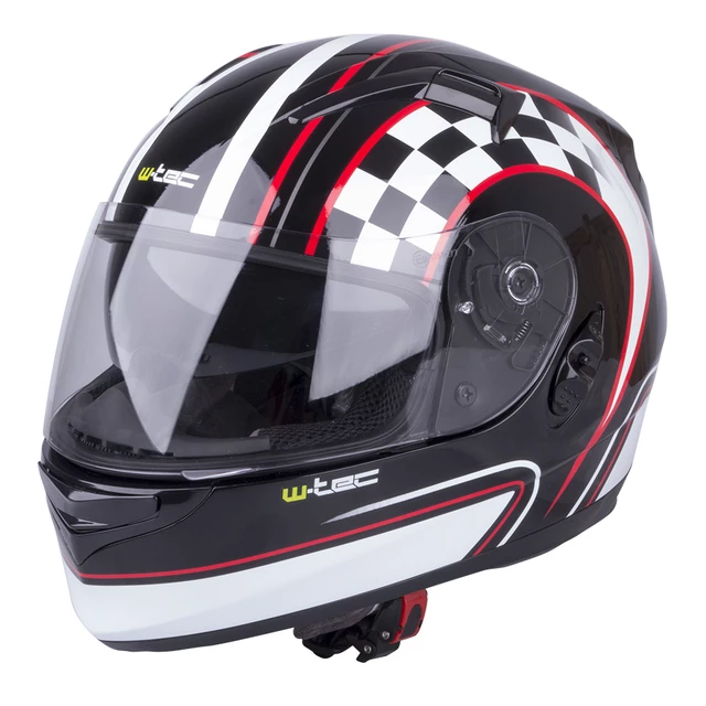 Moto prilba W-TEC V122 - XS (53-54) - čierna s grafikou