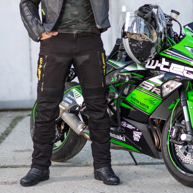 Kožené moto topánky W-TEC Benkoff - čierna
