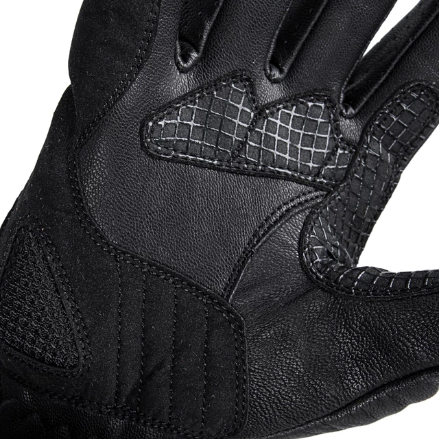 Kožené moto rukavice W-TEC Mareff - 2.akosť - čierna