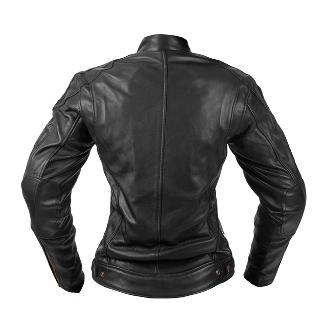 Dámska kožená moto bunda W-TEC Urban Noir Lady - čierna