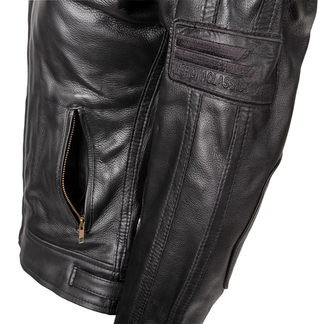 Dámska kožená moto bunda W-TEC Urban Noir Lady - čierna