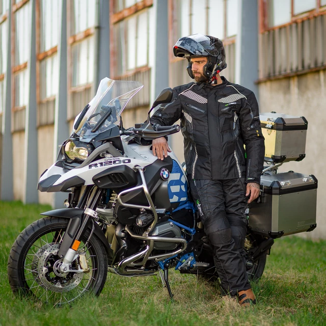 Výklopná moto prilba W-TEC Vexamo - 2.akosť - čierno-šedá