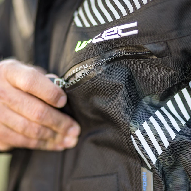 Pánska moto bunda W-TEC Kamicer - čierno-šedá