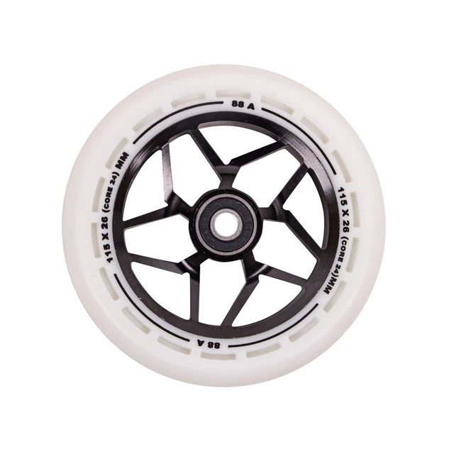 Kolieska LMT L Wheel 115 mm s ABEC 9 ložiskami - čierno-zelená - čierno-biela
