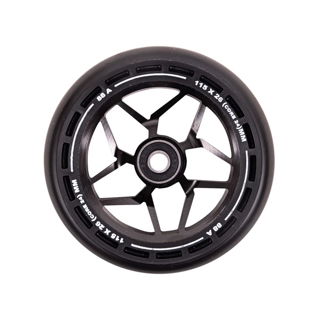 Kolieska LMT L Wheel 115 mm s ABEC 9 ložiskami - čierno-zelená - čierno-čierna