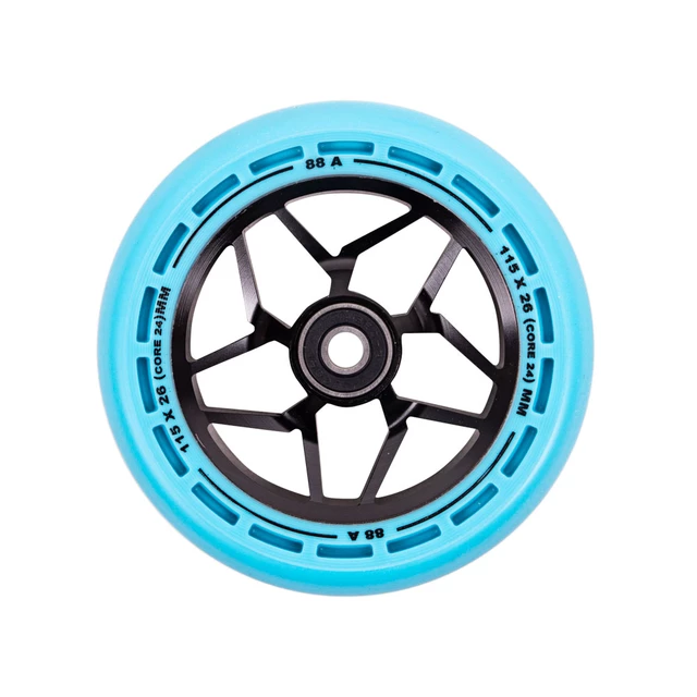 Kolieska LMT L Wheel 115 mm s ABEC 9 ložiskami - čierno-zelená - čierno-modrá