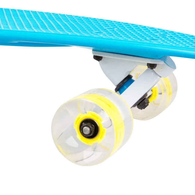 Plastový longboard WORKER Pike 36" so svietiacimi kolieskami - zelená