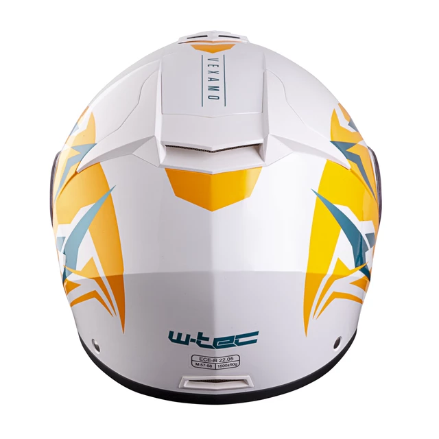 Výklopná prilba W-TEC Vexamo PP Graphic s Pinlockem - 2. akosť - White Graphic