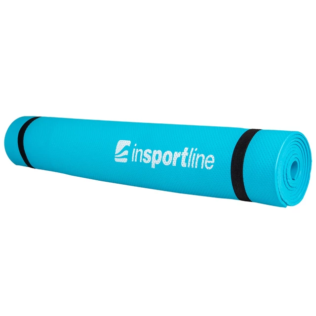 Karimatka inSPORTline EVA 173x60x0,4 cm - čierna - svetlo modrá