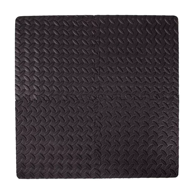 Puzzle podložka inSPORTline Famkin (12 dielov, 18 okrajov) - 2.akosť - čierna