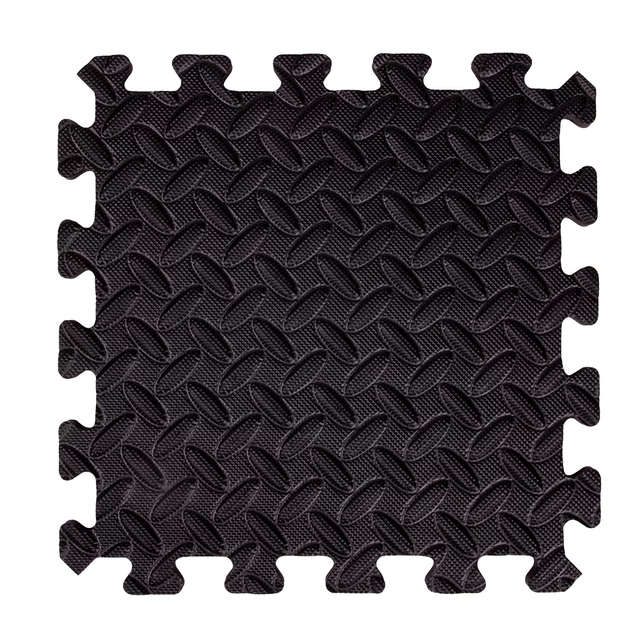 Puzzle podložka inSPORTline Famkin (12 dielov, 18 okrajov) - 2.akosť - čierna