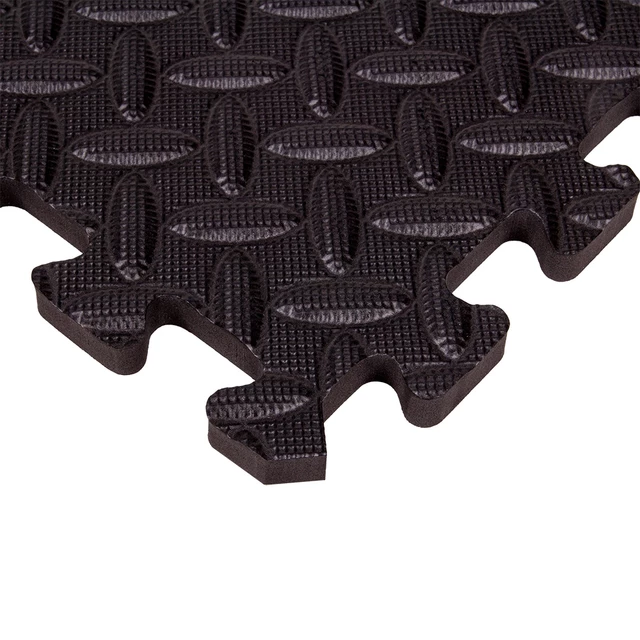 Puzzle podložka inSPORTline Famkin (12 dielov, 18 okrajov) - 2.akosť - čierna