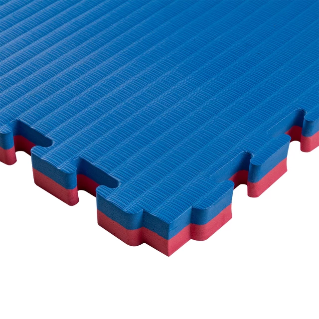 Puzzle tatami podložka inSPORTline Malmeida 100x100x4 cm - šedo-čierna, steblový vzor