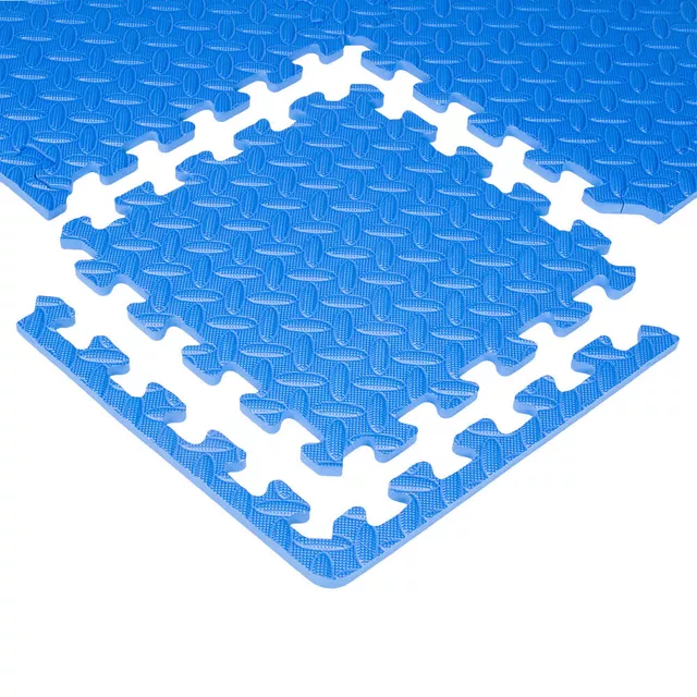 Puzzle podložka inSPORTline Famkin (12 dielov, 18 okrajov) - 2.akosť - čierna