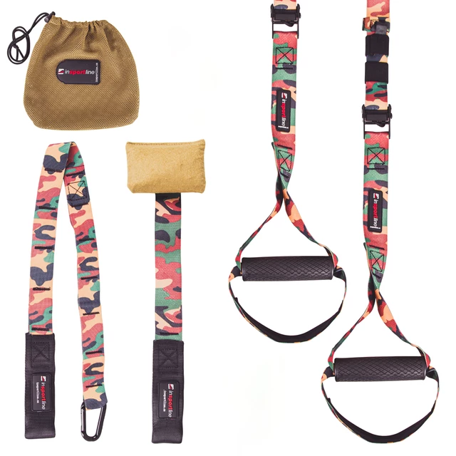 Závesný posilňovací systém inSPORTline MultiTrainer - army-maskáčová