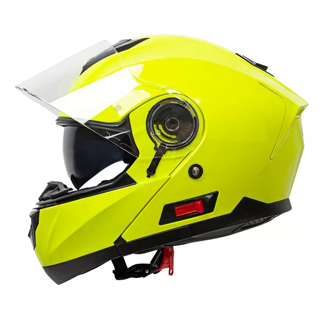 Výklopná moto prilba W-TEC Cullo - fluo žltá