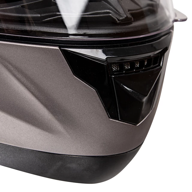Výklopná moto prilba W-TEC Lanxamo - Matt Black
