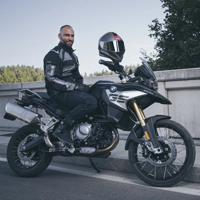 Pánska moto bunda W-TEC Burdys Evo - čierno-šedá