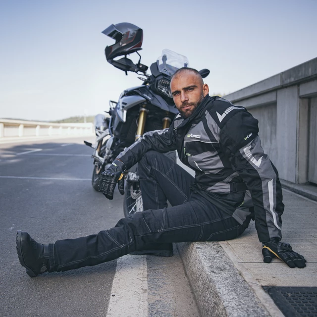 Moto jeansy W-TEC Pawted s nepremokavou membránou