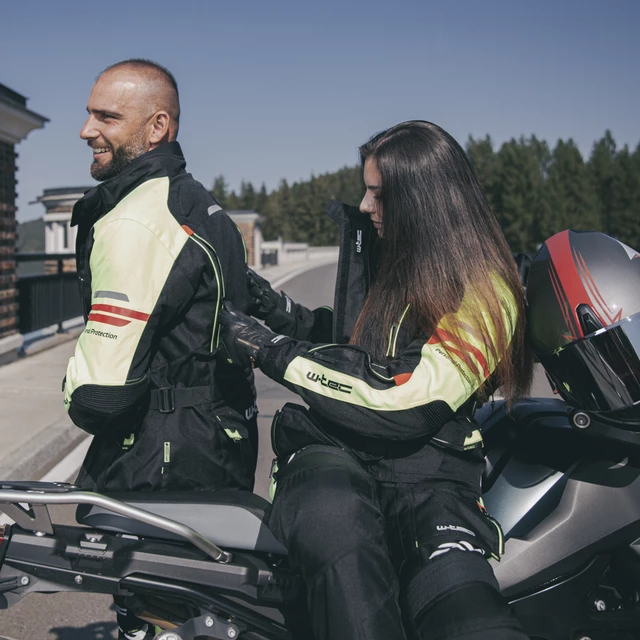 Dámske kožené moto rukavice W-TEC Perchta - čierna