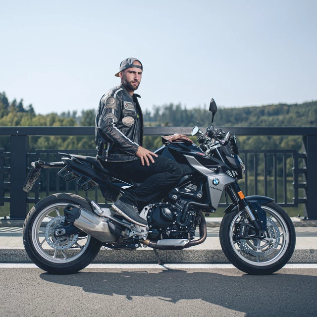Kožené moto rukavice W-TEC Dahmer - tmavo hnedá