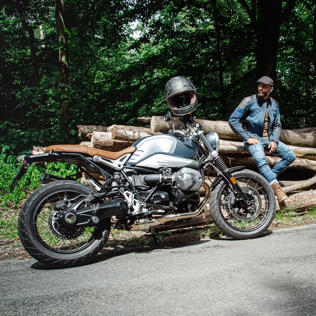 Moto bunda W-TEC Kareko - modrá