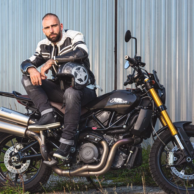 Moto topánky W-TEC Culabus - čierna-fluo