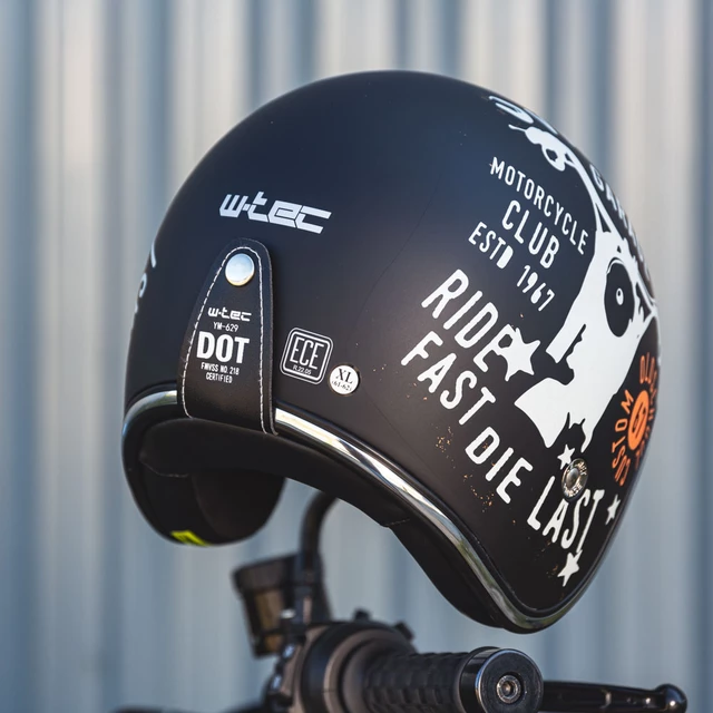Moto prilba W-TEC Café Racer - 2.akosť - Vintage Stock