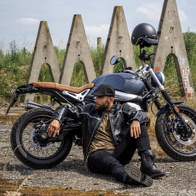 Moto topánky W-TEC Feasel - čierna